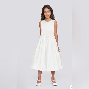 Us Angels Ivory Sleeveless Formal Dress